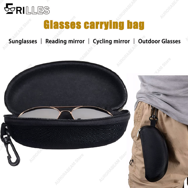 Cycling Gear Material - 휴대용 선글라스 여행용 케이스, 후크가 있는