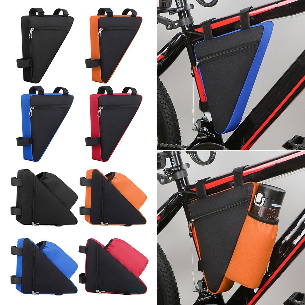Cycling Gear Duffle - 방수 자전거 삼각형 가방, 물병 포켓이