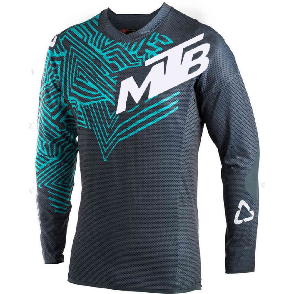 Cycle Gear - 야외 사이클링 긴팔 상의 MTB 프린트