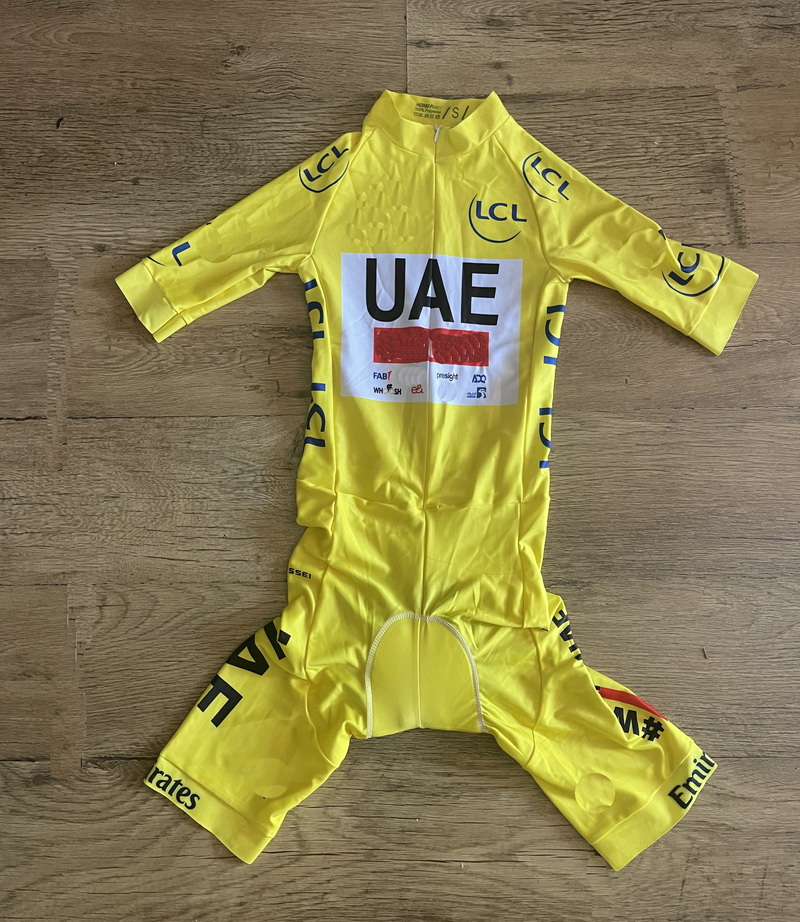 Cycling Gear Material - 레이저 컷 스킨수트 2024 UAE 팀