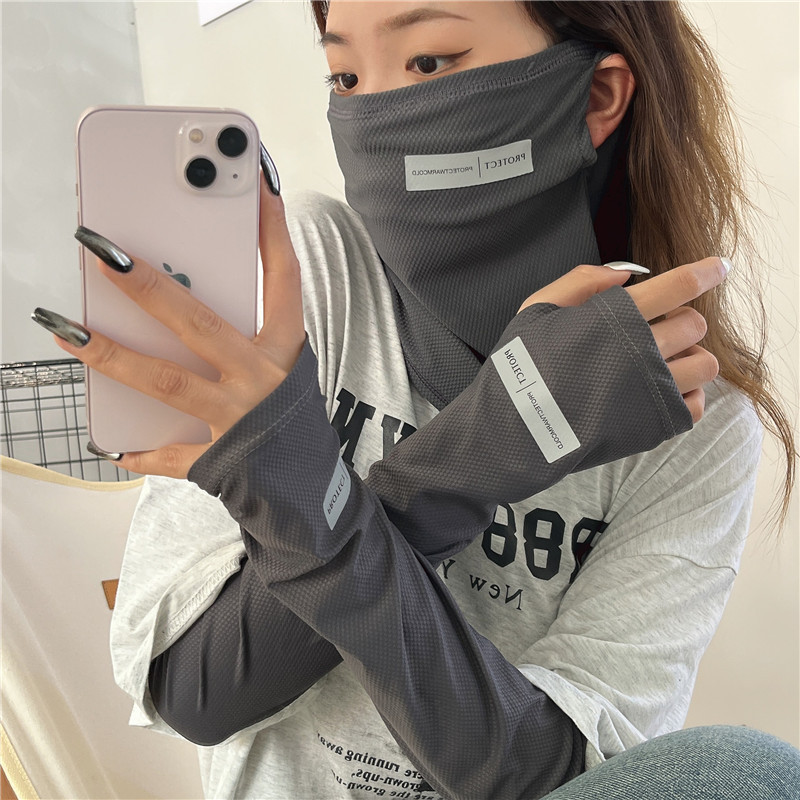 Cycling Face Mask - 태양 UV 차단 팔 슬리브, 쿨링