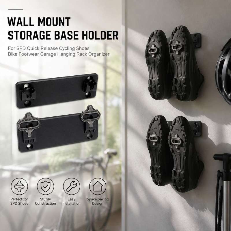 벽걸이형 SPD 퀵 릴리즈 사이클링 슈즈 자전거 신발  - Cycling Gear Wall Storage 리뷰 및 가격