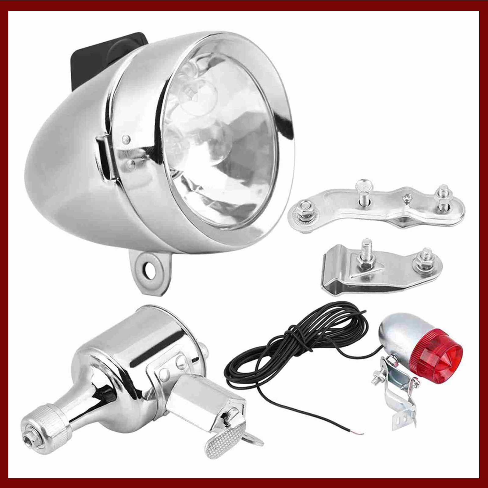 12V 6W 마찰 발전기 다이나모 헤드라이트 테일 라이 - Bike Dynamo Light 리뷰 및 가격