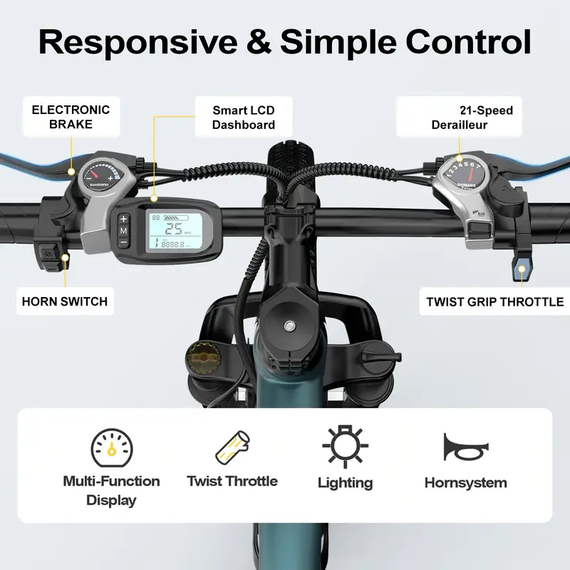 26인치 24인치 성인용 전기 산악 자전거, 1000W - Cycle Gear 리뷰 및 가격