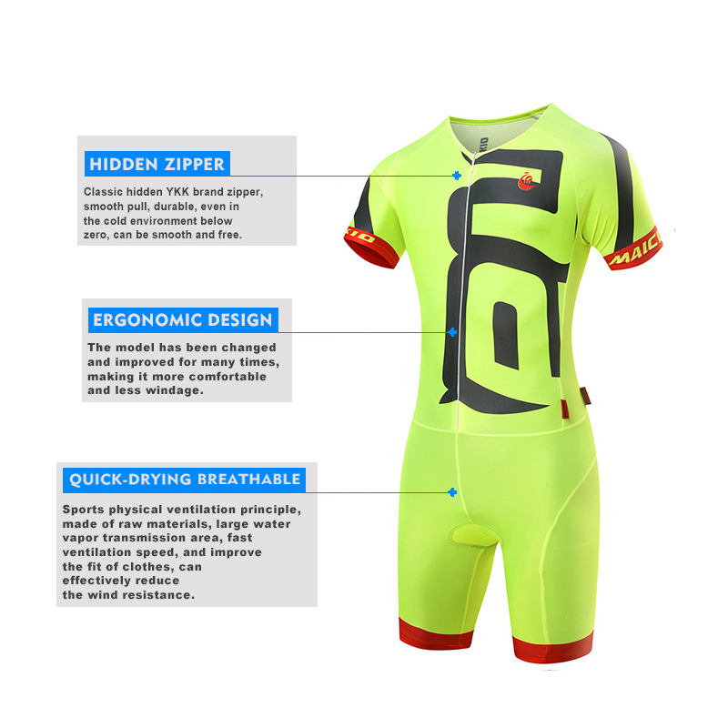 프로페셔널 방풍 트라이애슬론 슈트, 눈에 띄지 않는 앞 - Triathlon Cycling Kit 리뷰 및 가격