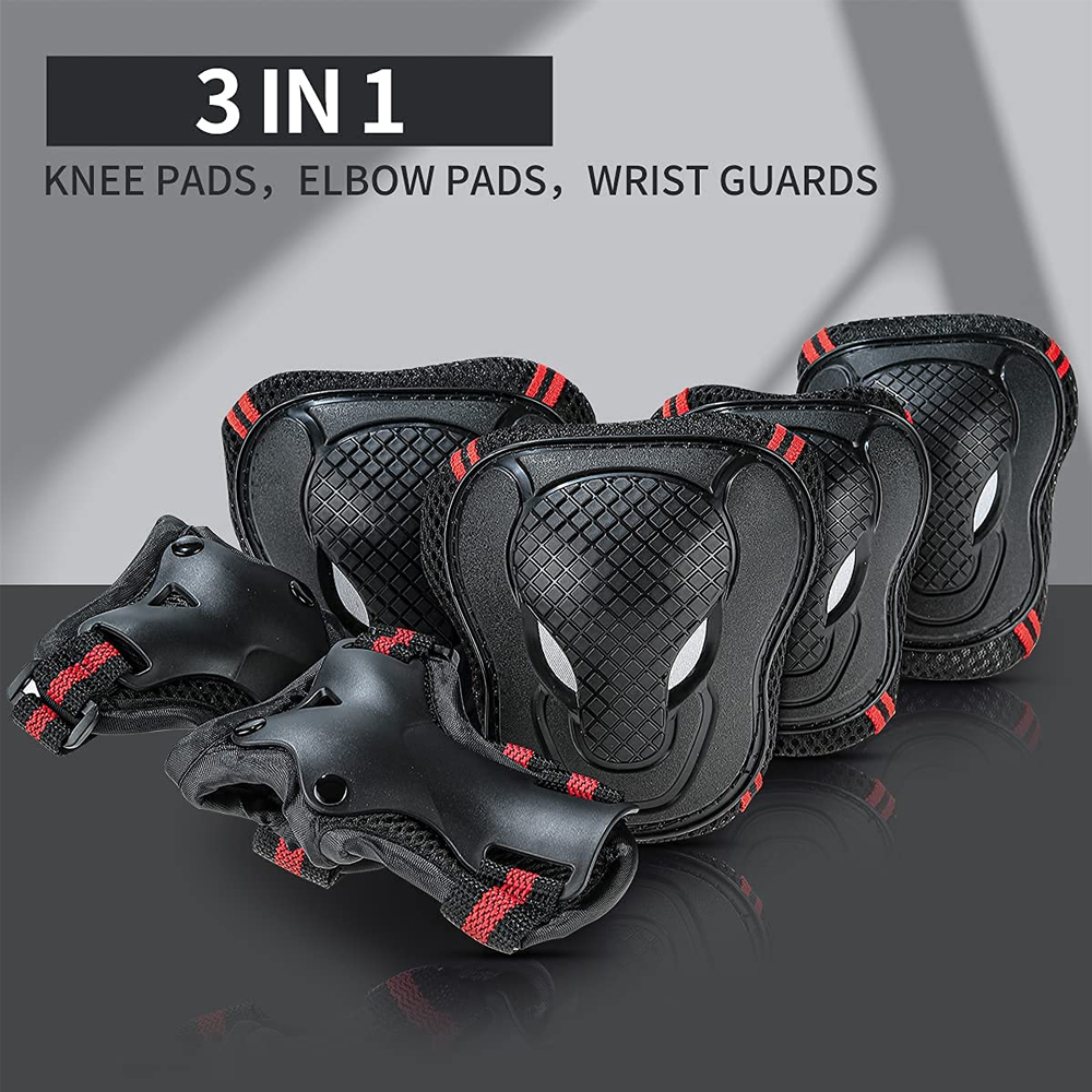 6 개/대 스포츠 보호 장비 세트 스케이트 무릎 패드  - Cycling Hand Gear 리뷰 및 가격