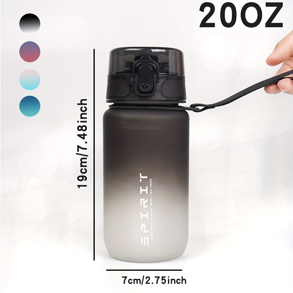 600ml 그라데이션 스포츠 물병 (시간 표시 기능 포 - Cycling Gear Material 리뷰 및 가격