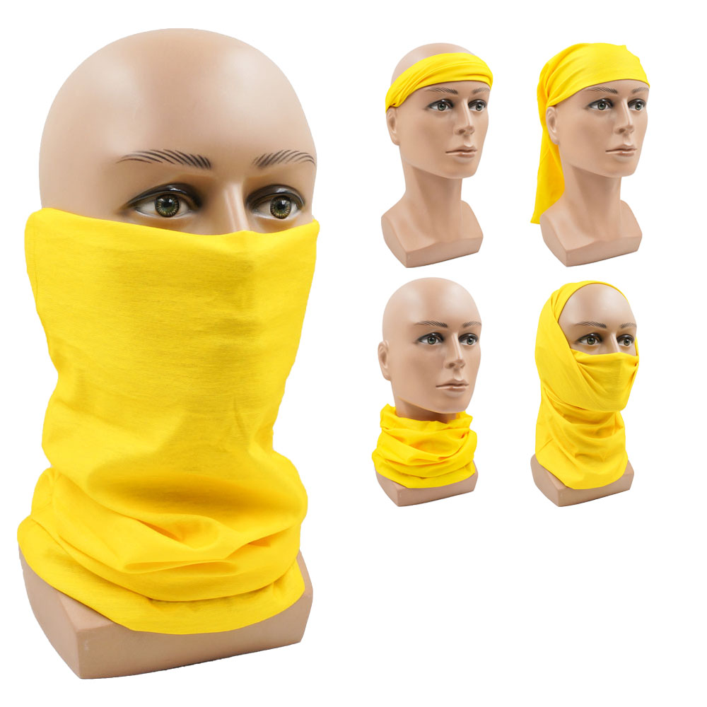 노란색 다기능 사이클링 넥 게이터 자외선 차단 통기성  - Cycling Face Mask 리뷰 및 가격