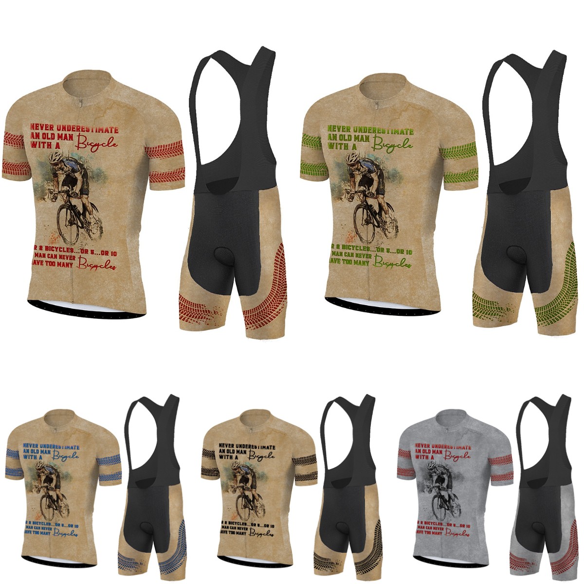 새로운 사이클링 저지 세트 남성용 반팔 빕숏 젤 통기성 - Triathlon Cycling Kit 리뷰 및 가격